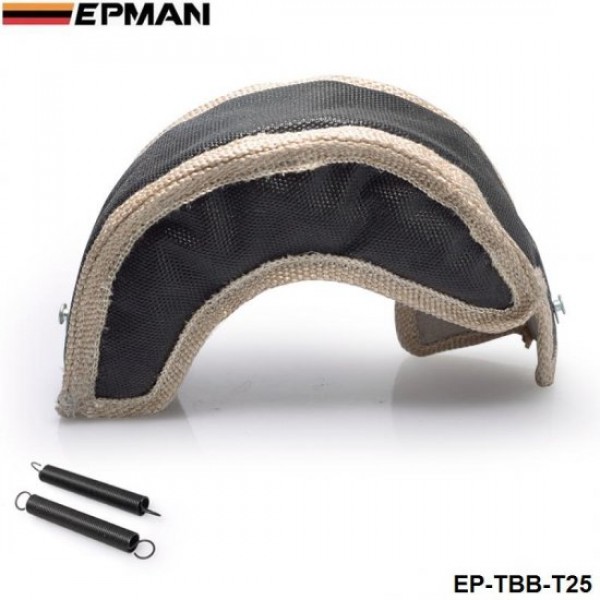 EPMAN Exhaust Turbo Blanket Wrap Heat Shield Beanie For Turbocharge T25 T28 GT28 GT30 GT35 T37 T3 EP-TBB-T25