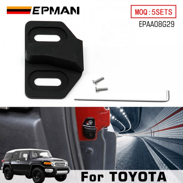 EPMAN Car Tailgate Door Lock Outer Buckle Striker Limiting Stopper Trim Replacement For Toyota FJ Cruiser XF10 2007-2020, RAV4, Land Cruiser Prado FJ120 FJ150 2003+ EPAA08G29