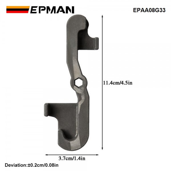 EPMAN Fuel Line Removal Tool 5mm Fuel Line Bending Special Tool Car Parts Brake Oil Pipe Bending Tools Black Steel Automotive Accessories 4.5 inch x 1.4 inch EPAA08G33