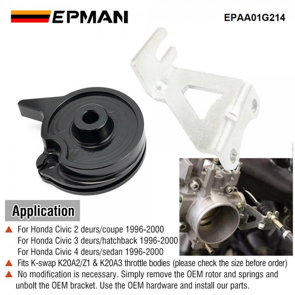 EPMAN Racing K series K-swap Aluminum Throttle Body Cruise Control Kit For Honda Civic 96-00 EPAA01G214