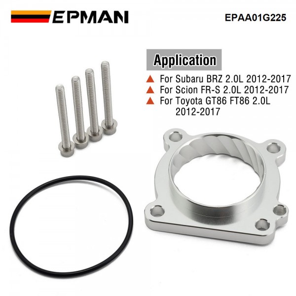 EPMAN Air Intake Throttle Body Spacer for Subaru BRZ  Scion FR-S Toyota GT86 FT86 2.0L 2012-2017 Intake Manifold EPAA01G225