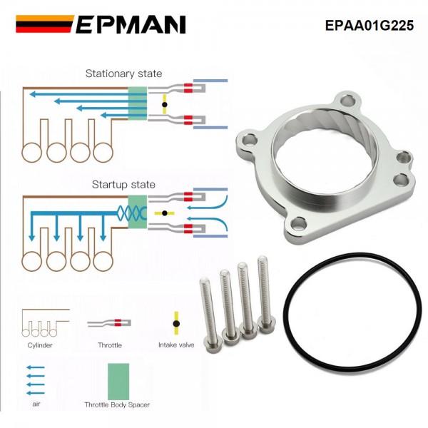 EPMAN Air Intake Throttle Body Spacer for Subaru BRZ  Scion FR-S Toyota GT86 FT86 2.0L 2012-2017 Intake Manifold EPAA01G225