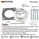 EPMAN Billet Aluminum Throttle Body Spacer Fit BMW 325i E46 L6 2.5L 2001-2006 Intake Manifold EPAA01G250