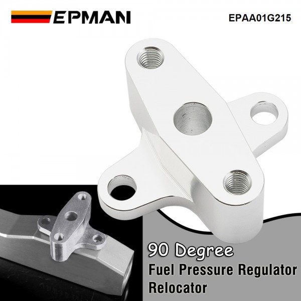 EPMAN For Honda Acura B16 B16A B18 H22 90 Degree Fuel Regulator FPR Relocator EPAA01G215