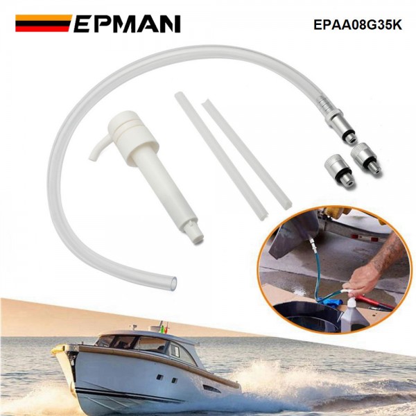 EPMAN Lower Unit Gear Oil Pump: Transmission Fluid Transfer Extractor Kit Marine Boat Engine Motor Automotive Car Change Can Bottle Filler Differential Lube Liquid Suction Filling Siphon Manual Hand Tool EPAA08G35K