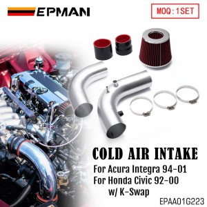 EPMAN 3" Cold Air Intake For EG/EK/DC2 w/ K-Swapped K20 K24 RBC/RRC Intake Manifold Cold Air Intake System EPAA01G223