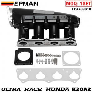 EPMAN Racing Ultra Race Intake Manifold For Honda K20A2 High Performance Intake Manifolds For Civic Si 02-05 RSX/ RSX Type S 02- 06 EPAA09G10