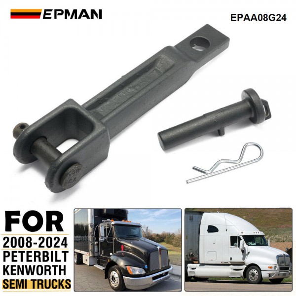 EPMAN A20-6014 Single Tow Hook Compatible with Peterbilt/Kenworth with Pull Pin (A65-6008) and Frame Pin (A65-6007) EPAA08G24