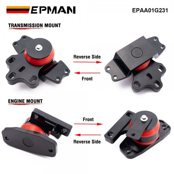 EPMAN Engine Motor Transmission Mount For VW MK6 MK5 Jetta Golf GTI R Passat Audi 2.0T EPAA01G231