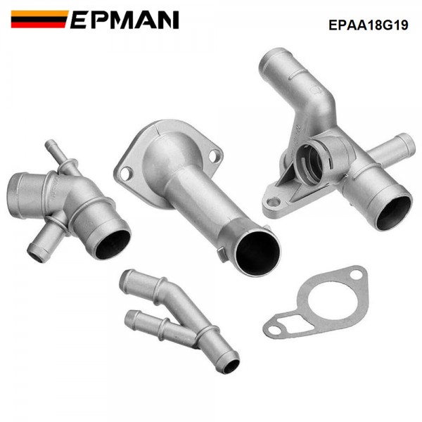 EPMAN Flange Engine Cooling Kit With Accessory Connection Connector Upgrade Kits 06A121132A For VW MK4 Golf Jetta GLI GTI TT EPAA18G19