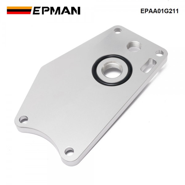 EPMAN Billet Aluminum K-series Water Pump Block Off Plate /-10 Breather Port For Honda Acura K20 K24 Engines EPAA01G211