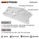 EPMAN Billet Aluminum K-series Water Pump Block Off Plate /-10 Breather Port For Honda Acura K20 K24 Engines EPAA01G211