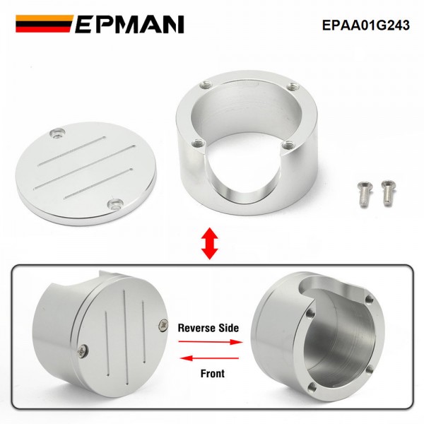 EPMAN Round Billet Aluminum Wire Port Housing - Billet Round Firewall Mount For Dodge, Chrysler, For Plymouth, For Desoto, For Mopar Etc. EPAA01G243