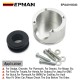 EPMAN Round Billet Aluminum Wire Port Housing - Billet Round Firewall Mount For Dodge, Chrysler, For Plymouth, For Desoto, For Mopar Etc. EPAA01G243