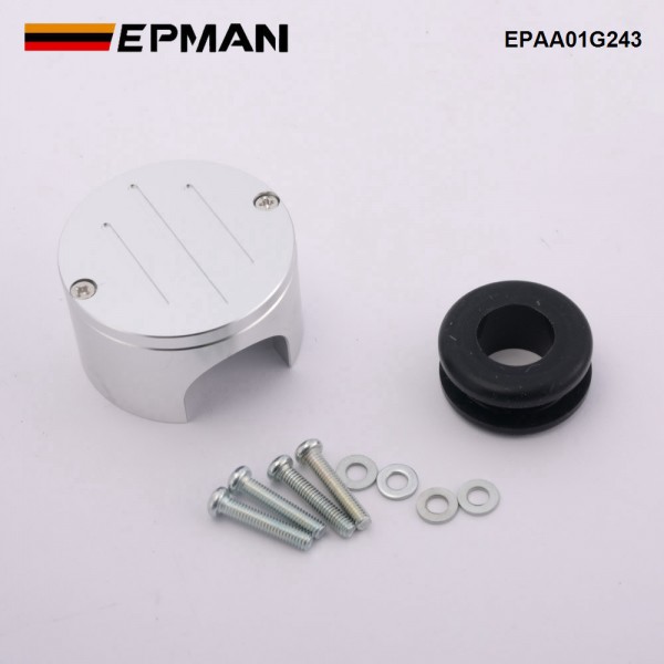 EPMAN Round Billet Aluminum Wire Port Housing - Billet Round Firewall Mount For Dodge, Chrysler, For Plymouth, For Desoto, For Mopar Etc. EPAA01G243