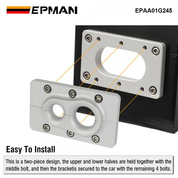 EPMAN Billet Aluminum Fire Wall Pass Through Raw Bracket For Holley Terminator X Max EPAA01G245