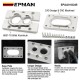 EPMAN Billet Aluminum Fire Wall Pass Through Raw Bracket For Holley Terminator X Max EPAA01G245