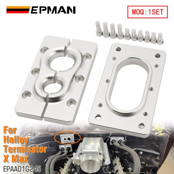 EPMAN Billet Aluminum Fire Wall Pass Through Raw Bracket For Holley Terminator X Max EPAA01G245