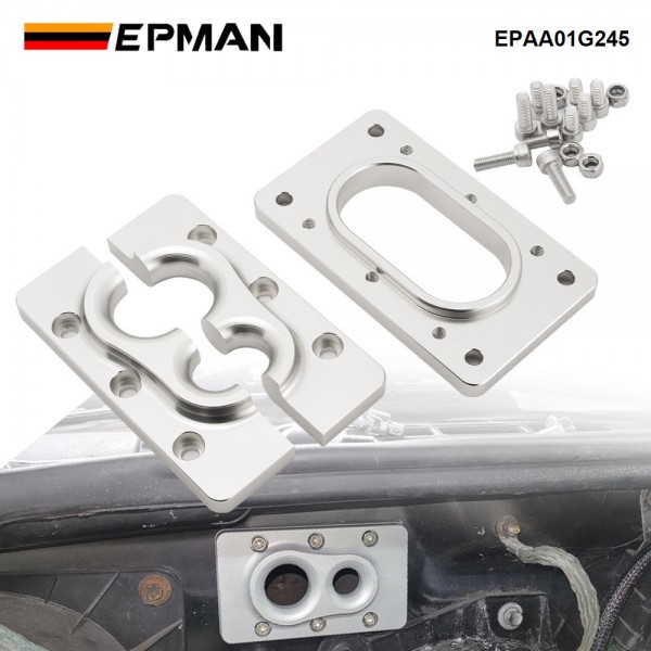 EPMAN Billet Aluminum Fire Wall Pass Through Raw Bracket For Holley Terminator X Max EPAA01G245