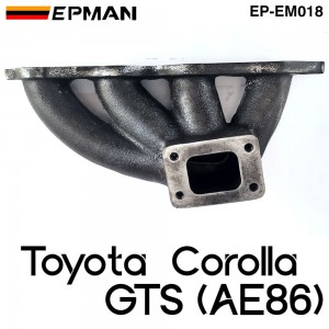 TANSKY Cast Exhaust Turbo Manifold T25 Turbo Flange For Toyota AE86 Corolla GTS 85-87 EP-EM018