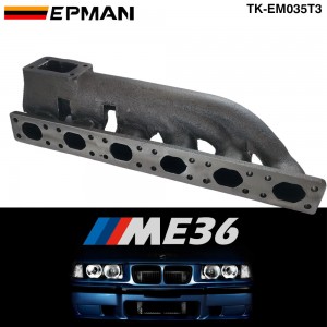 TANSKY For BMW 323i 325i 328i 330i M3 E36 V6 T3 Iron Cast Exhaust Turbo Manifold 38mm Wastegate Flange TK-EM035T3