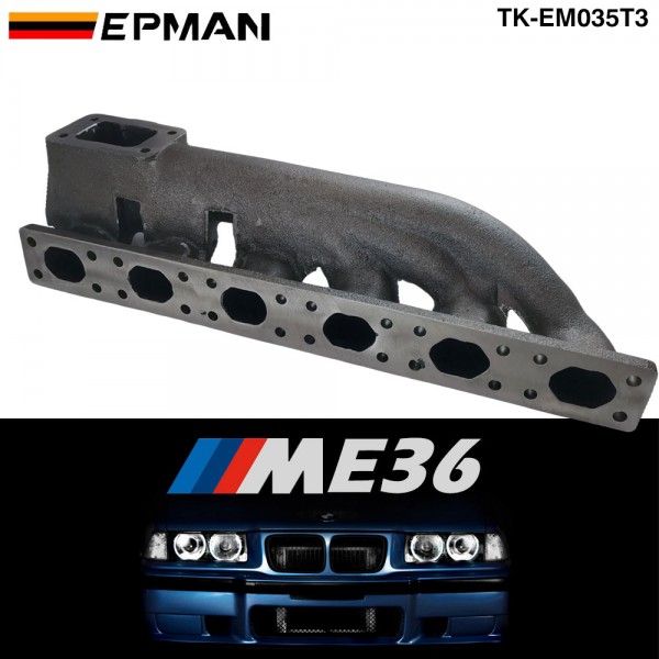 TANSKY For BMW 323i 325i 328i 330i M3 E36 V6 T3 Iron Cast Exhaust Turbo Manifold 38mm Wastegate Flange TK-EM035T3