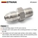 EPMAN AN4 Male Flare To 1/8" NPT Pipe Male Stainless Steel Straight Fitting Adapter Union Connector Oil Restrictor Adapter EPCGQ121