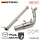 EPMAN High Quality For Mazda Miata MX-5 Eunos 89-97 1.6/1.8L Stainless Exhaust Decat, Downpipe EPEX8997MX5