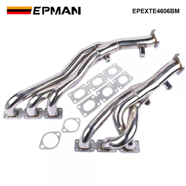 EPMAN Stainless Steel Exhaust Manifold Header for BMW E46 1998-2006 323i 328i Z3-528I/M54 E39 EPEXTE4606BM