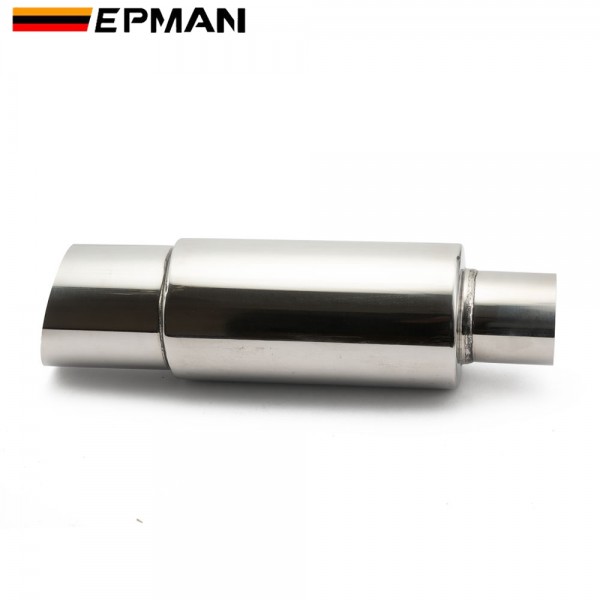 TANSKY 12PCS/Carton Universal 3.5" Exhaust Muffler Silencer Tip Chrome Stainless Steel 89mm Exhaust Pipe Inlet 2" 2.25" 2.5" 2.75" (Pre-Order Customization)