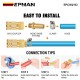 EPMAN Straight 3/8 ID Hose Barb 1/8 Male NPT Brass Fitting Adapters For Vacuum Line, Fuel Pump, Oil Cooler EPCGQ103