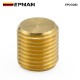 EPMAN Male M10 x 1.0 Metric Thread Brass Blanking Plug, Cap, Bung For Tight Secure & Leak Free Connection EPCGQ92