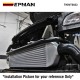 EPMAN Front Mount Intercooler Turbo Heat Cooler 2.5in Inlet 450*160*65mm Universal Radiator Engine Aluminum Intercooler Car Accessory TKINT0033