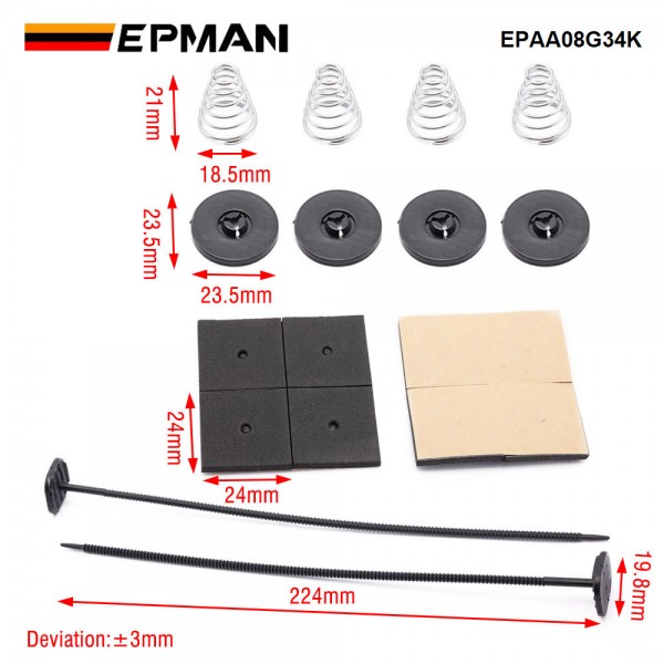 EPMAN Fan Mounting Kit,1Set Electric Radiator Fan Mounting Kit Compatible for Electric Cooling Fan and Transmission Cooler EPAA08G34K