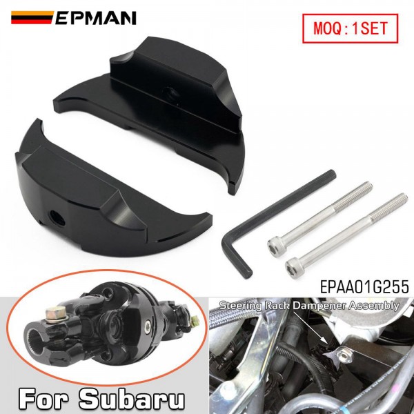 EPMAN Steering Dampener Lock Down Aluminum For Subaru WRX 08-21 Forester 13-18/Liberty 10-21 EPAA01G255