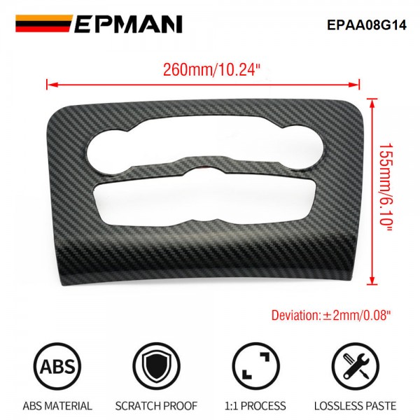 EPMAN 30SETS/CARTON Carbon Fiber Central Control Air Conditioning A/C Panel Cover Tirm For Dodge Charger 2015+ EPAA08G14-30T