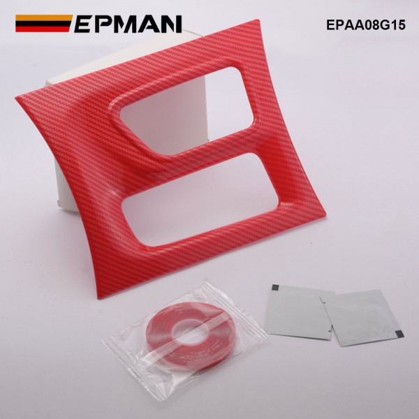 EPMAN 30SETS/CARTON Carbon Fiber Central Control Gear Shift Panel Trim Fit For Dodge Charger 2015+ EPAA08G15-30T