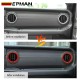 EPMAN 100SETS/CARTON 4PCS/SET ABS AC Vent Rings Center Console Dashboard Air Conditioning Outlet Cover Interior Trim Kit For 2018-2023 Jeep Wrangler JL JLU & Gladiator JT EPAA08G51-100T