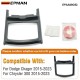 EPMAN 10SETS/CARTON Carbon Fiber Cup Holder Cover Trim Decor Sticker For Dodge Charger / Chrysler 300 2015-2023 EPAA08G52-10T