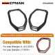 EPMAN 20SETS/CARTON 2PCS/SET Top Speaker Audio Surround Trim Car Roof Speaker Decoration Cover For Jeep Wrangler JL  JLU Gladiator JT 2018-2023 EPAA08G65-20T