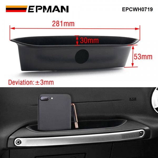 EPMAN 75Sets/Carton Front Center Console Armrest Storage Box Tray For Jeep Wrangler JK JKU 2011-2018 EPCWH0719-75T