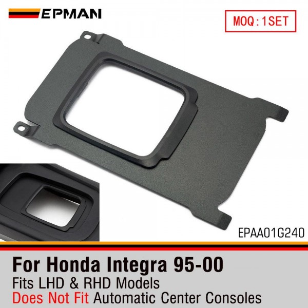 EPMAN Racing Maxim Shift Boot Delete Shifter Cover Aluminum Console Plate For Honda Integra 95-00 EPAA01G240