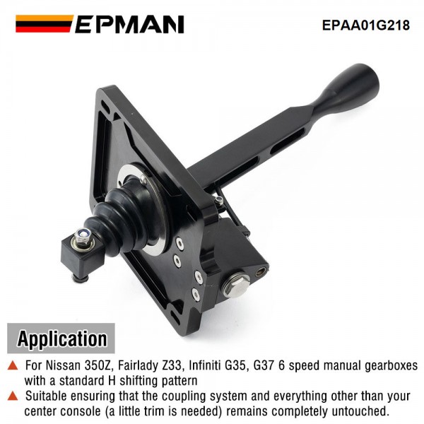 EPMAN Aluminum CNC Short shifter For Nissan Infiniti 350Z/Z33/G35/G37 6 Speed Manual Gearboxes EPAA01G218