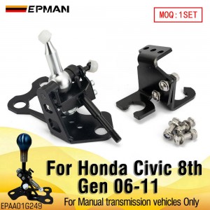 EPMAN Gear Shifter Box Manual Short Shifter Aluminum Billet For Honda Civic K20 K20Z3 Si FG FA 8th Gen FD2 FN2 R18 06-11 MT US EPAA01G249