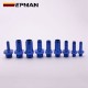 EPMAN 10PCS M10x1.0 M12x1.5 M14x1.5 M18x1.5 To 5/16" 3/8" 1/2" 5/8" 3/4" Metric To Barb Push On Hose Fitting Adapter