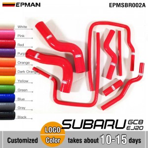 EPMAN 8PCS Silicone Intercooler Turbo Radiator Heater Hose Kit For Subaru Impreza WRX STi GC8 EJ20 96-00 EPMSBR002A (Pre-Order ONLY)