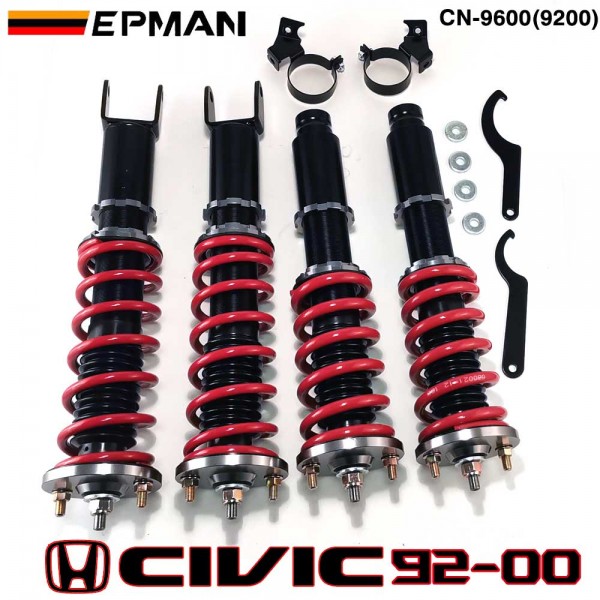 Tansky Adjustable Shock Absorber Coilovers Coilover Kit For Honda Civic 1996-2000 EK CN-9600(9200)  (RANDOM COLOR)