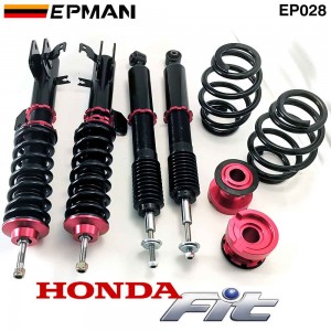 Tansky Coilovers Spring Struts Racing Suspension Coilover Kit Shock Absorber for Honda Fit 09+ / City / Freed EP028 (RANDOM COLOR)