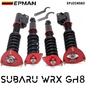 TANSKY Coilovers Spring Struts Racing Suspension Coilover Kit Shock Absorber for 08-12 Subaru Impreza WRX GH8 KG6/6 EPJZCN583 (RANDOM COLOR)